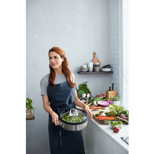 Parni kuhalnik WMF Vitalis s steklenim pokrovom 28 cm