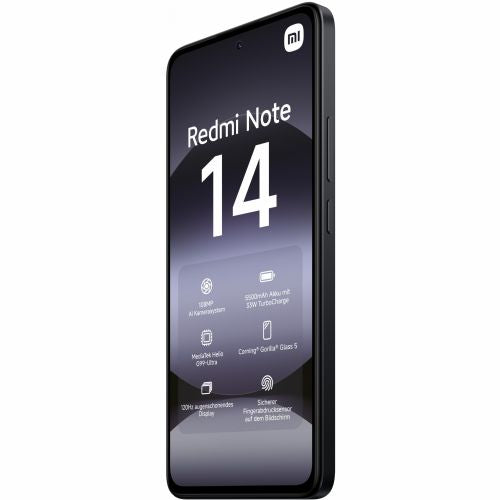 Pametni telefon Xiaomi Redmi Note 14 4G Dual Sim 6GB RAM 128GB - polnočno črna