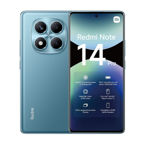 Pametni telefon Xiaomi Redmi Note 14 Pro 4G Dual Sim 12GB RAM 512GB Ocean Blue