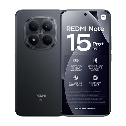 Pametni telefon Xiaomi Redmi Note 15 Pro+ 5G Dual Sim 12GB RAM 512GB črn