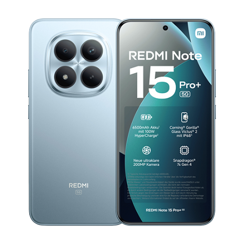 Pametni telefon Xiaomi Redmi Note 15 Pro+ 5G Dual Sim 12GB RAM 512GB Glacier Blue