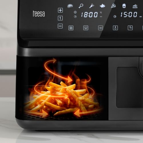 Air fryer Teesa TSA8089 double 8L 2700W LCD touch fat-free black