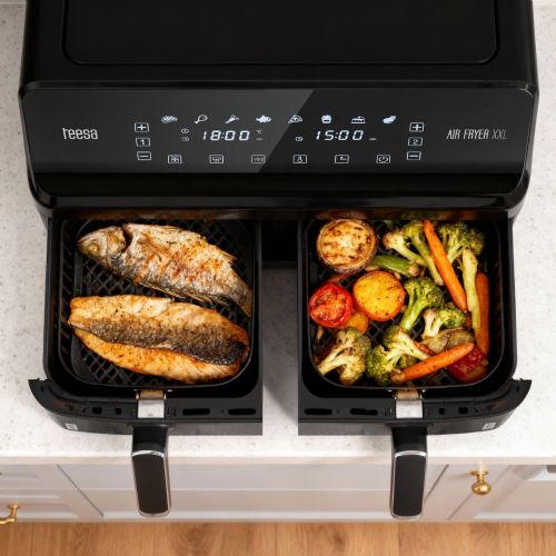 Air fryer Teesa TSA8089 double 8L 2700W LCD touch fat-free black