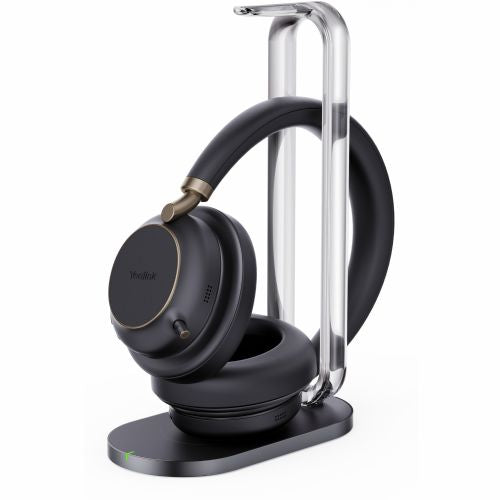 Bluetooth slušalka Yealink BH76 Plus s polnilnim stojalom UC črna USB-C/A