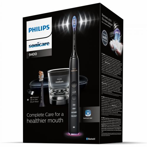 Električna zobna ščetka Philips Sonicare 9400 Diamond Clean HX9917, črna