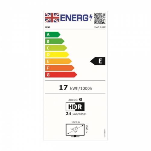 Monitor MSI MAG 244C (23.6") 60,9 cm/ FHD / VA / 180Hz / 1ms (MPRT) / ukrivljen / črn