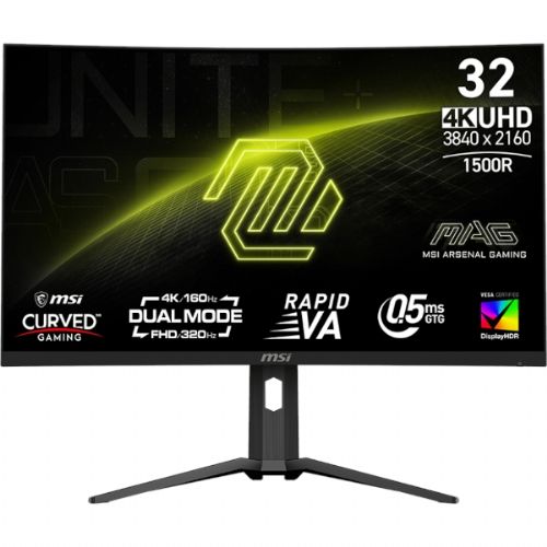 Monitor MSI MAG 321CUPDF 80,0 cm (31.5") / UHD / VA / 160Hz / 0.5ms (GtG) / črn