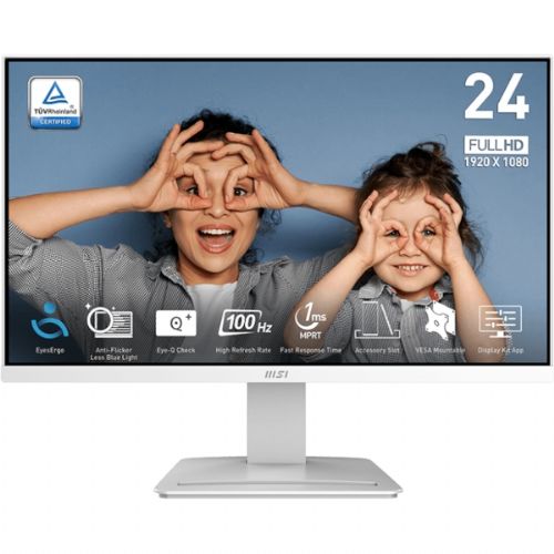 Monitor MSI PRO MP2412W / 23.8" / FHD / VA / 100Hz / 1ms (MPRT) / bel 60,5 cm
