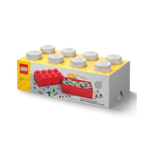 Lego®: Škatla za shranjevanje z gradnikom 8 - Siva (40041740)