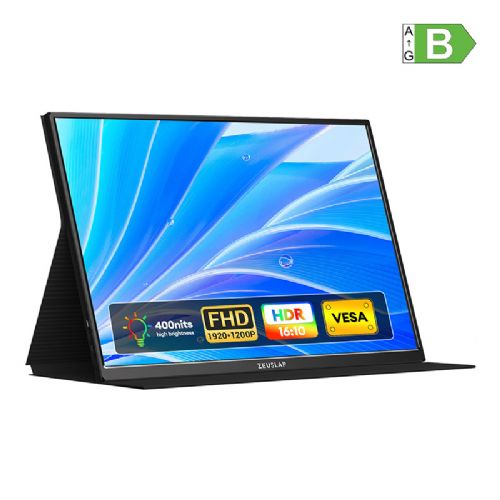 Zeuslap P16 Monitor 16-inch IPS WUXGA 120 Hz Portable Monitor, 3 ms Response Time, 100% sRGB