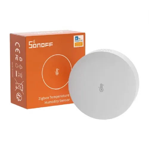 Smart Zigbee temperature and humidity sensor Sonoff SNZB-02P (round)