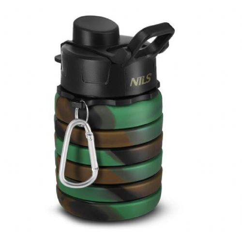 Collapsible silicone drink bottle
