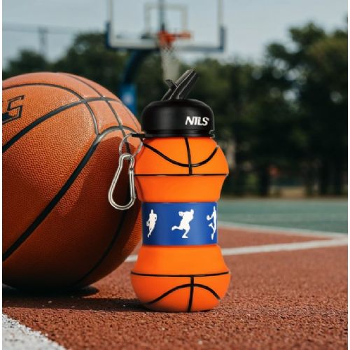 Foldable plastic bottle for kids basketball ball