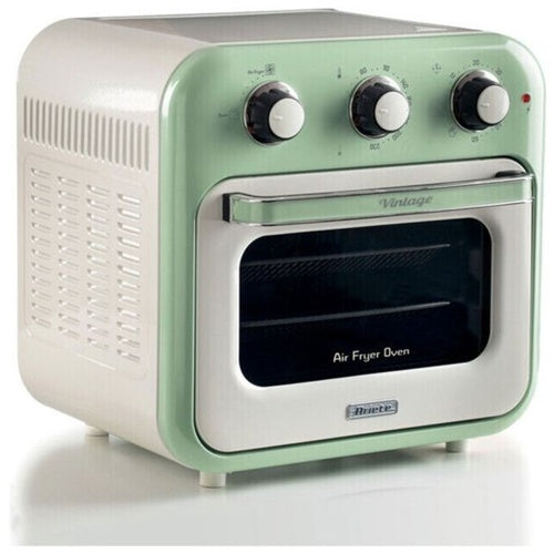 Ariete 3-in-1 Vintage Green Air Fryer and Mini Oven, 1350 W, for 16 L, white/light green