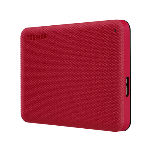 Zunanji HDD disk Toshiba Canvio Advance 4 TB, Externe Festplatte ,Micro-USB-B 3.2 Gen 1 (5 Gbit/s), rdeča