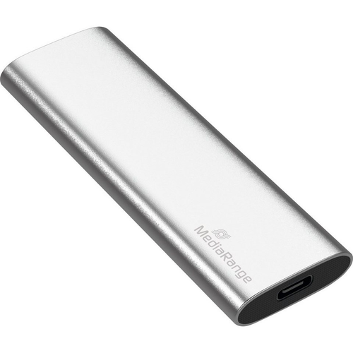 Zunanji SSD MediaRange 120GB, USB-C 3.2, 10Gbit/s,srebrna