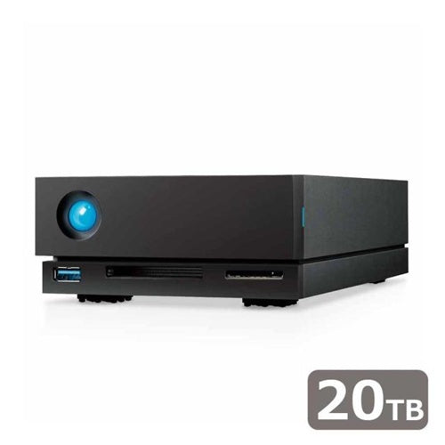 Zunanji trdi disk LaCie 1big Dock 20 TB (črn, zunanji, 2x Thunderbolt 3)