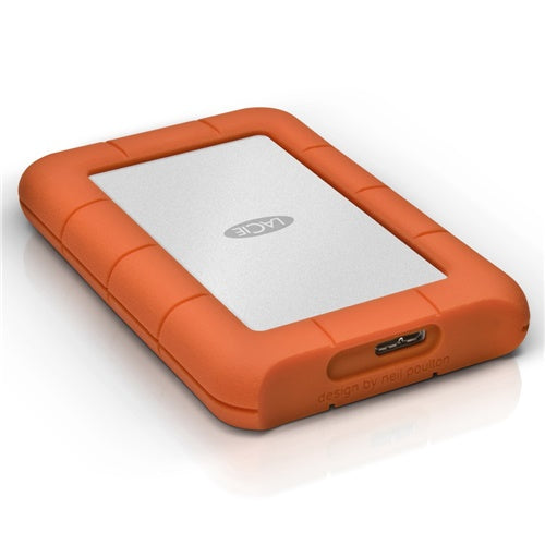 Zunanji trdi disk LaCie Rugged Mini 1TB, Micro USB-B 3.2, srebrna/oranžna