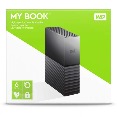 Zunanji HDD Western Digital My Book 6 TB (črn, Micro USB-B 3.2 Gen 1 (5 Gbit/s))