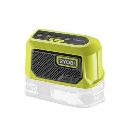 Zvočnik Ryobi ONE+ Mini Bluetooth 4.2, 18V, 5W, 44 mm gonilnik, LED lučka (brez baterije in polnilnika)