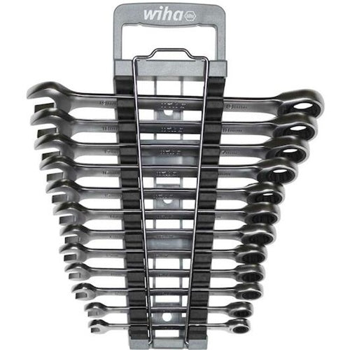 Wiha 12-piece ratchet wrench set (8-19 mm)