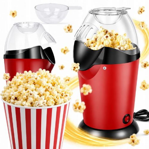 1200W hot air popcorn maker red