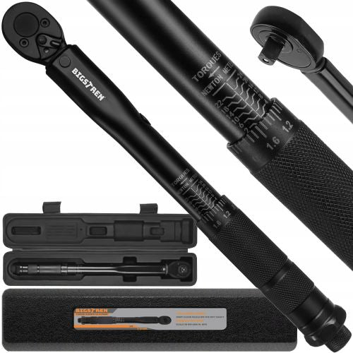 Torque wrench, two-way, 1/4, 2-24Nm HD BLACK