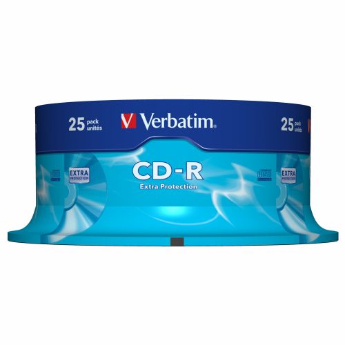 1x25 Verbatim CD-R 80/700MB 52x hitrost dodatna zaščita