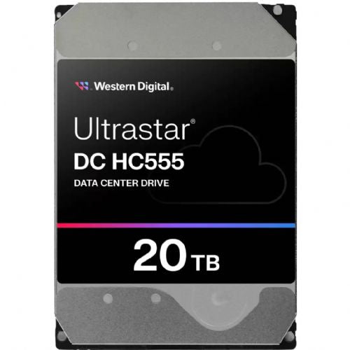 Eingebaute Festplatte WESTERN DIGITAL Ultrastar DC HC555 8,89cm 3,5Zoll 26.1 20TB 512 7200RPM SAS ULTRA 512E SE P3 DC