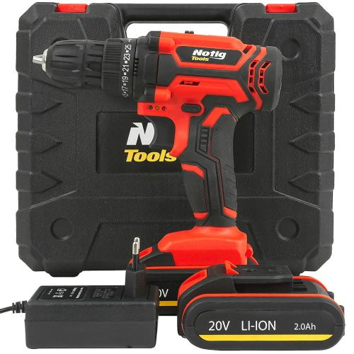 20V LED cordless screwdriver 2x 2ah Li-ion + case