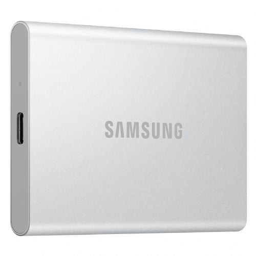Zunanji SSD disk Samsung T7 Resurrected 2TB, USB-C 3.2 Gen 2, 1050 MB/s, strojno šifriranje, aluminij, srebrn