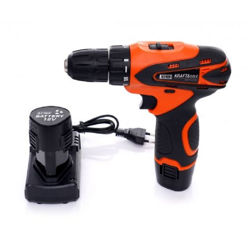 30 Nm cordless screwdriver 18V with LED + case 2x 1.3Ah