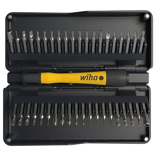 42-piece socket wrench/bit/drill bit set Wiha zai Hause, (black, including bit holder with ESD handle)