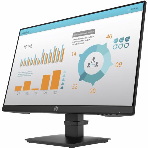 Monitor HP P24 G4 60,45 cm (23,8"), 1920x1080 (FHD), 250cd/m2, 16:9, 5ms, HDMI DisplayPort VGA VESA Full HD Black