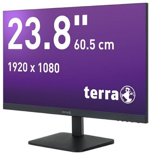 Monitor TERRA 2427W V2 60,5 cm (23,8"), 1920x1080 (FHD), 16:9 FHD VA 5ms 100Hz HDMI DP USB-C Vesa Črna