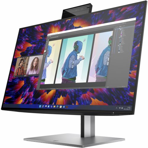Monitor HP Z24m G3 60,45 cm (23,8"), 2560x1440 (QHD), 400cd/m2, 16:9 5ms IPS HDMI DisplayPort, USB-C 90W,  VESA Pivot Speaker Webcam, Silver