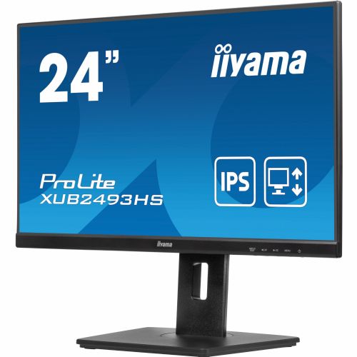 Monitor Iiyama ProLite XUB2493HS-B6 60,45 cm (23,8"), 1920x1080 (FHD), IPS, 250cd/m2, 16:9, 0,5 ms, 100 Hz HDMI DP Pivot