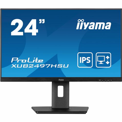 Monitor iiyama ProLite XUB2497HSU-B2 60,5 cm (23,8"), 1920x1080 (FHD), IPS, 300 cd/m2, 16:9 1ms 100Hz USB-Hub HDMI DP zvočnik Pivot Black