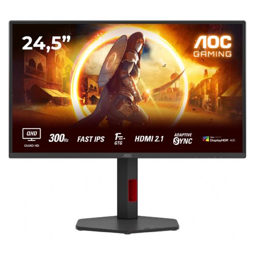 62,2 cm (24,5") Q25G4SR 16:09 2xHDMI+DP črna/rdeča