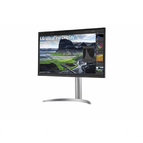 Monitor LG UltraFine 27UQ850V-W 68,58 cm (27"), 3840x2160 (4K UHD), IPS, 400 cd/m2, 16:9 5ms 60Hz HDR400 HDMI DP USB-C 90W, zvočnik Pivot Silver