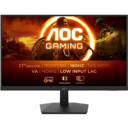 Monitor AOC Gaming 27G15N2 68,6 cm (27"), 1920x1080 (FHD), 16:9 FHD VA 1ms 180Hz HDMI DP črna