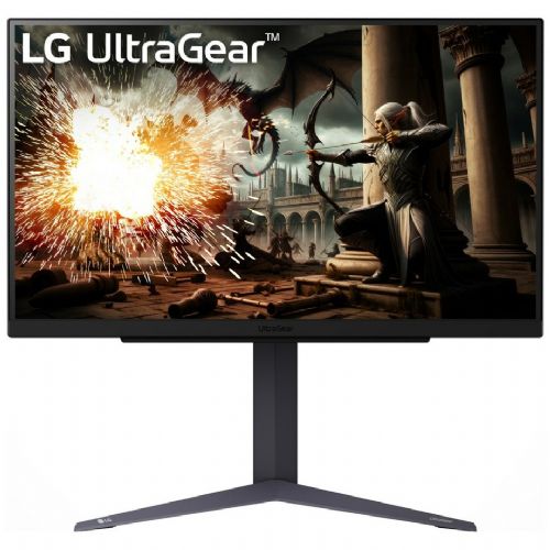 Monitor LG 27GS75QX-B, 68,6 cm (27''), 2560 x 1440 (QHD), 16 : 9, IPS, 1 ms, 200 Hz, HDR, HDMI, DP, siv