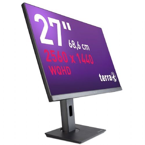 Monitor Terra 2775W PV v3 68,6 cm (27"), 2560x1440 (QHD), 16:9 WQHD 5ms 75Hz HDMI DP USB-C RJ45 zvočnik črn