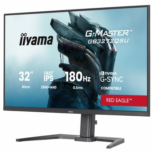 Gaming monitor iiyama G-MASTER GB3272QSU-B1, 80 cm (31,5"), QHD, IPS, 180 Hz, 0,5 ms, črn