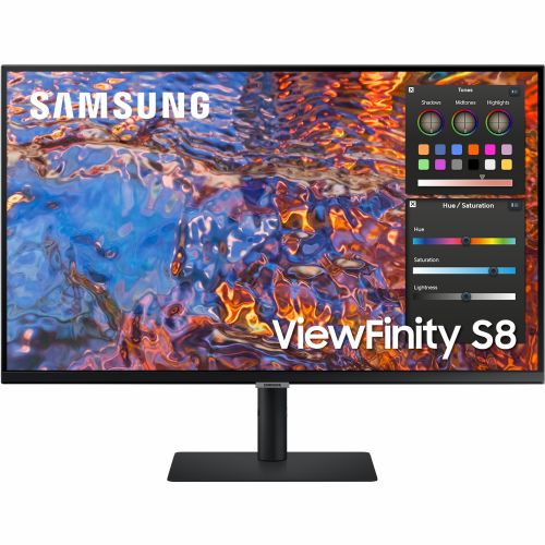 Monitor Samsung ViewFinity S8 (S32B800PXU), 81,28 cm (32"), 3840 x 2160 (4K UHD), 350 cd/m2, 16 : 9, 5 ms, IPS, HDMI, DisplayPort, USB-C, VESA, pivot, črn