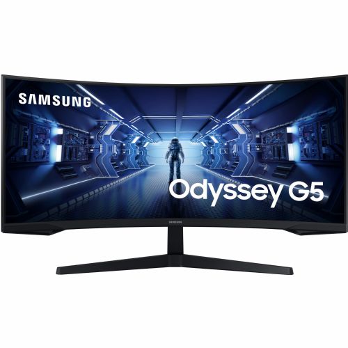 Monitor Samsung Odyssey C34G55TWWP ukrivljen 86,36 cm (34,0"), 3440x1440 (QHD), 250cd/m2, 21:9 1ms 144Hz HDMI DisplayPort VESA Ultra WQHD črna