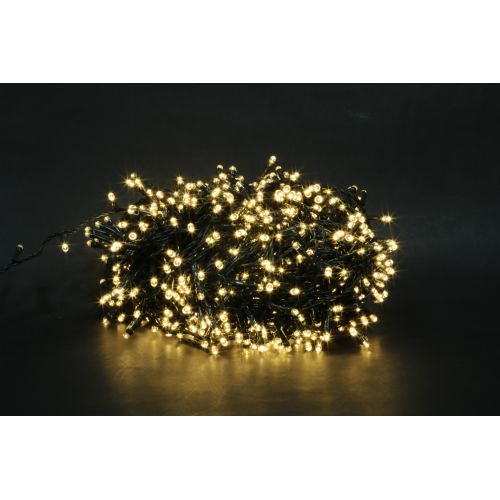 800 LED lights with memory controller, warm white