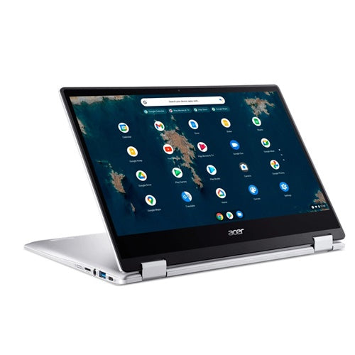 Prenosnik Acer Chromebook Spin 314 CP314-1HN-C11N N4500/8GB/SSD 64GB eMMC/DE/ChromeOS, srebrn