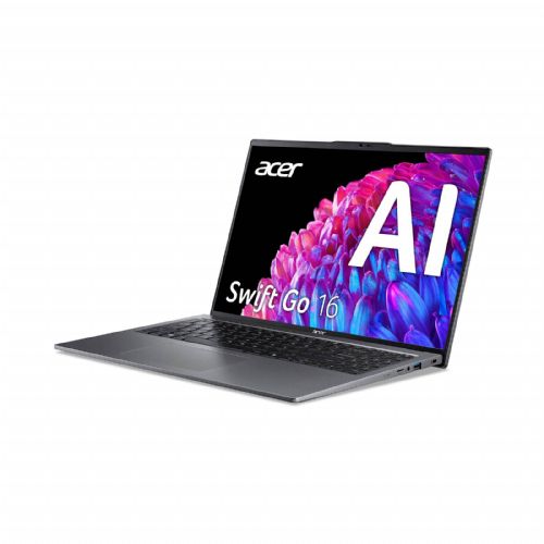 Prenosnik Acer Swift Go SFG16-72-77ZD Intel Ultra 7-155U/16GB/SSD 1TB NVMe/40,64 cm (16,0'') 3.2K OLED/Win11Home, siva (NX.KWNEX.001)