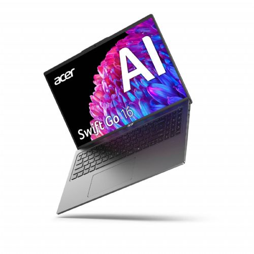 Prenosnik Acer Swift Go SFG16-72-77ZD Intel Ultra 7-155U/16GB/SSD 1TB NVMe/40,64 cm (16,0'') 3.2K OLED/Win11Home, siva (NX.KWNEX.001)